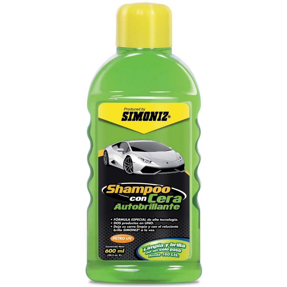 SIMONIZ - Shampoo con Cera Autobrillo Simoniz 600 ml para Auto