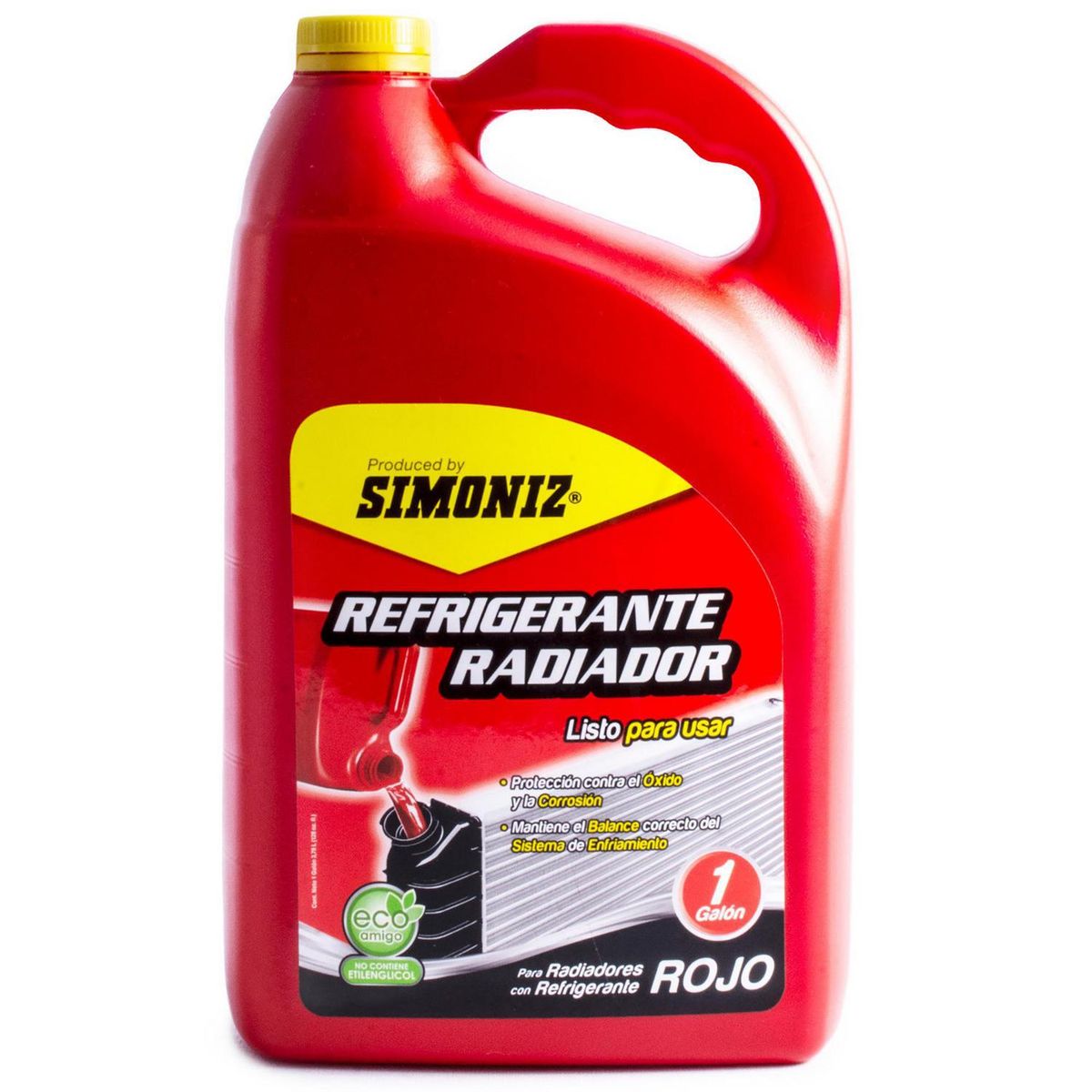 SIMONIZ - Refrigerante Radiador Simoniz Naranja 4.5 Litros Anticorrosivo