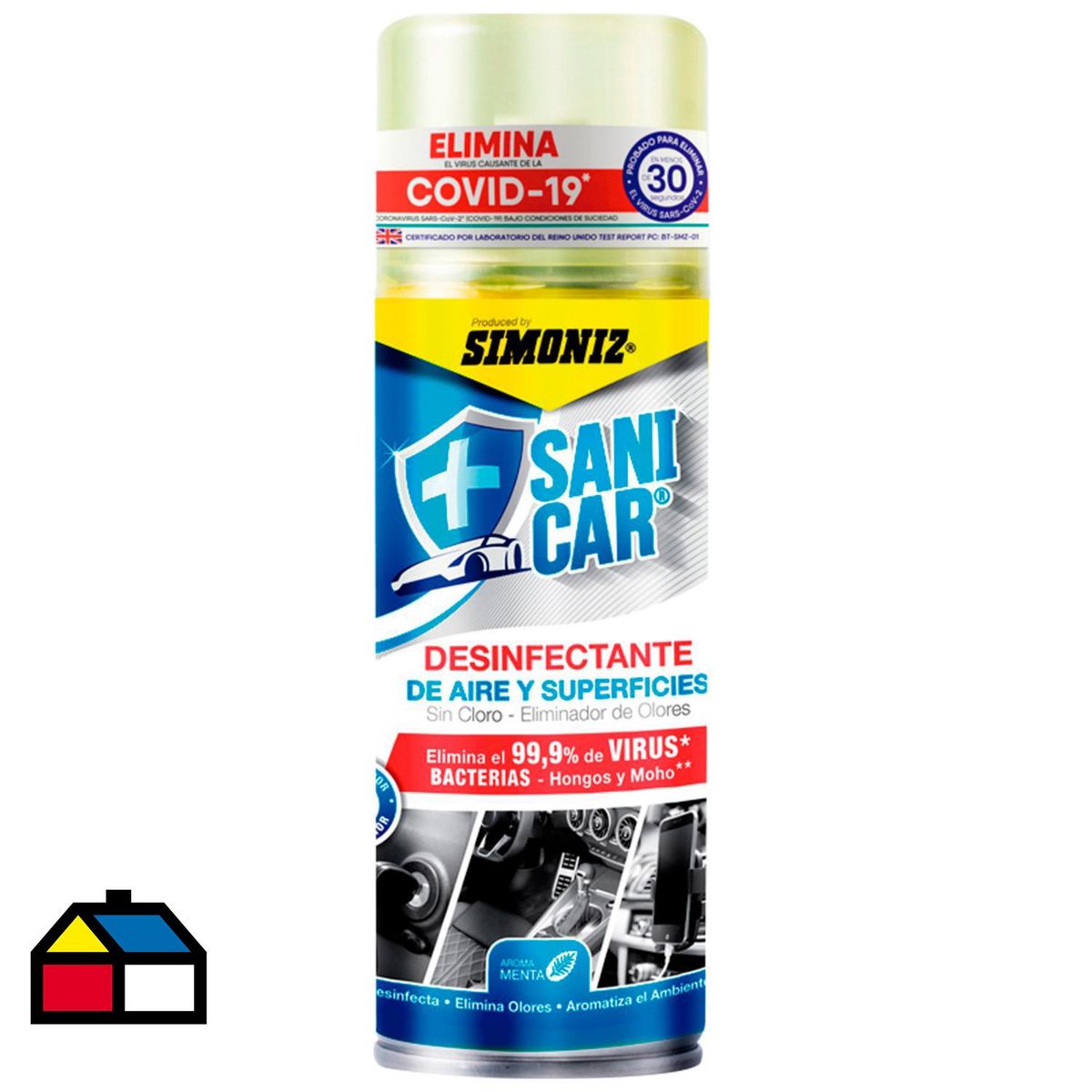 SIMONIZ - Desinfectante Simoniz Aire y Superficies Aerosol 250 ml