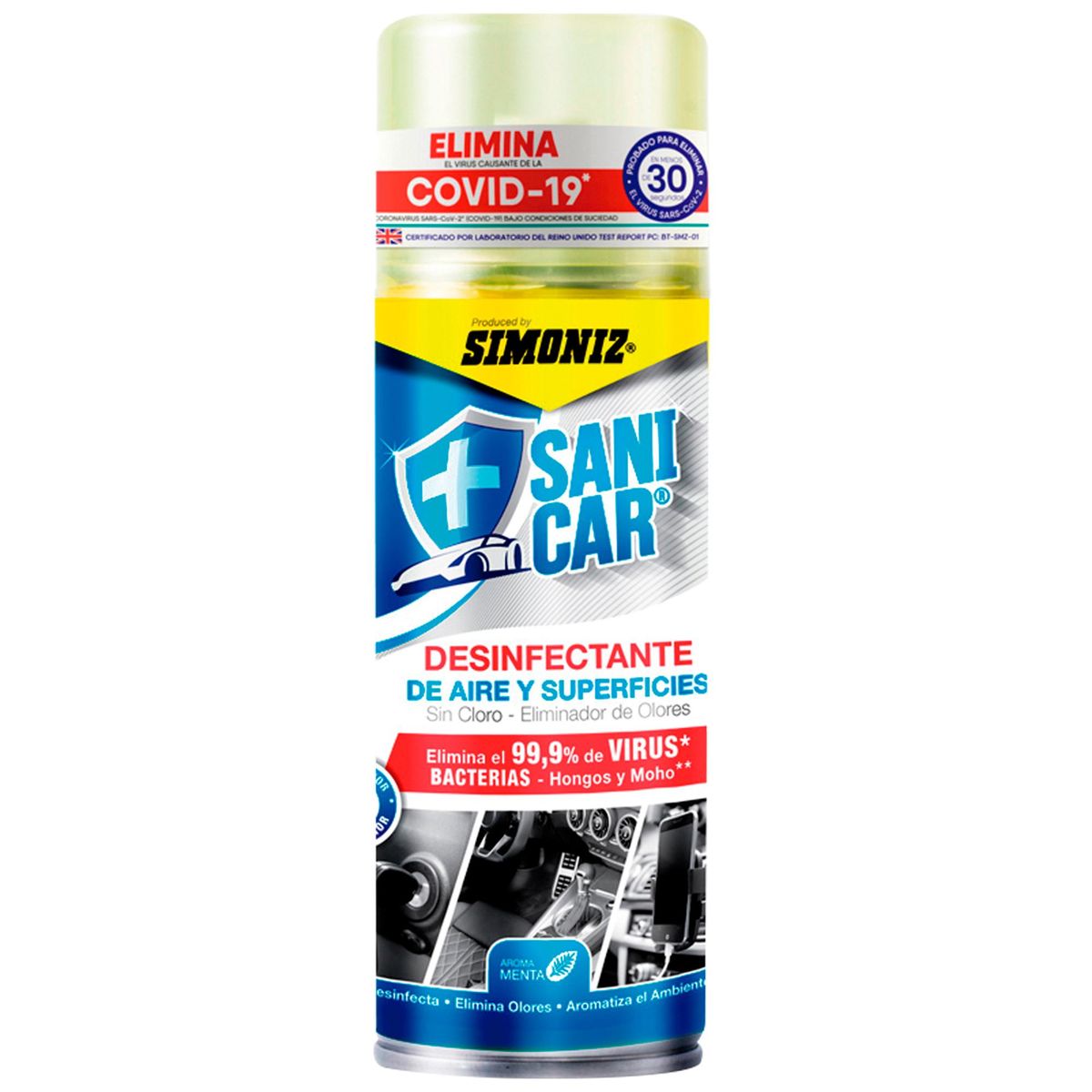 SIMONIZ - Desinfectante Simoniz Aire y Superficies Aerosol 250 ml