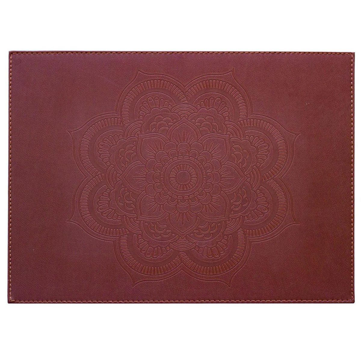 JUST HOME COLLECTION - Individual 32x42 cm ecocuero café