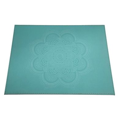 Individual 32x42 cm ecocuero turquesa
