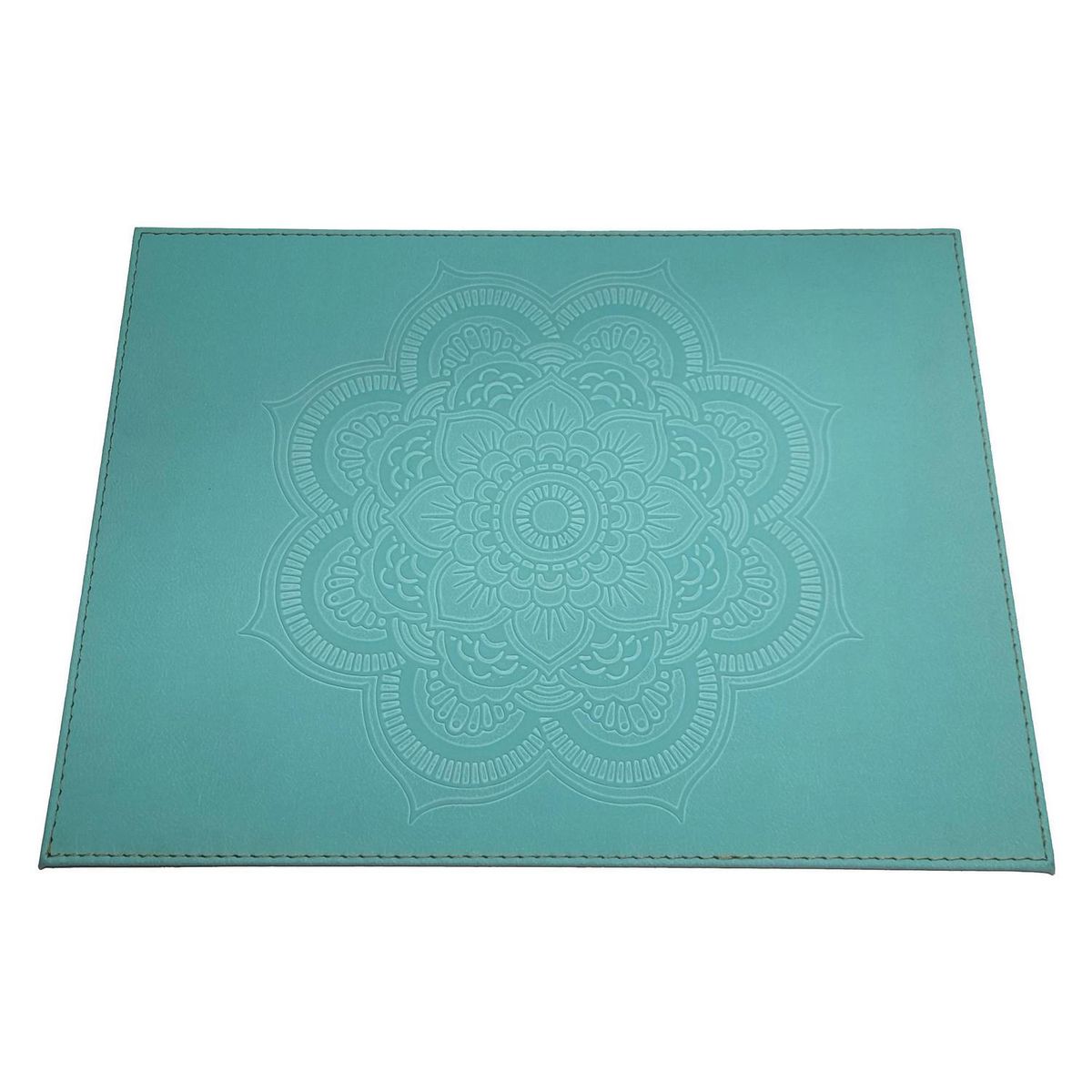 JUST HOME COLLECTION - Individual 32x42 cm ecocuero turquesa