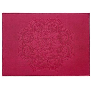 Individual 32x42 cm ecocuero rojo