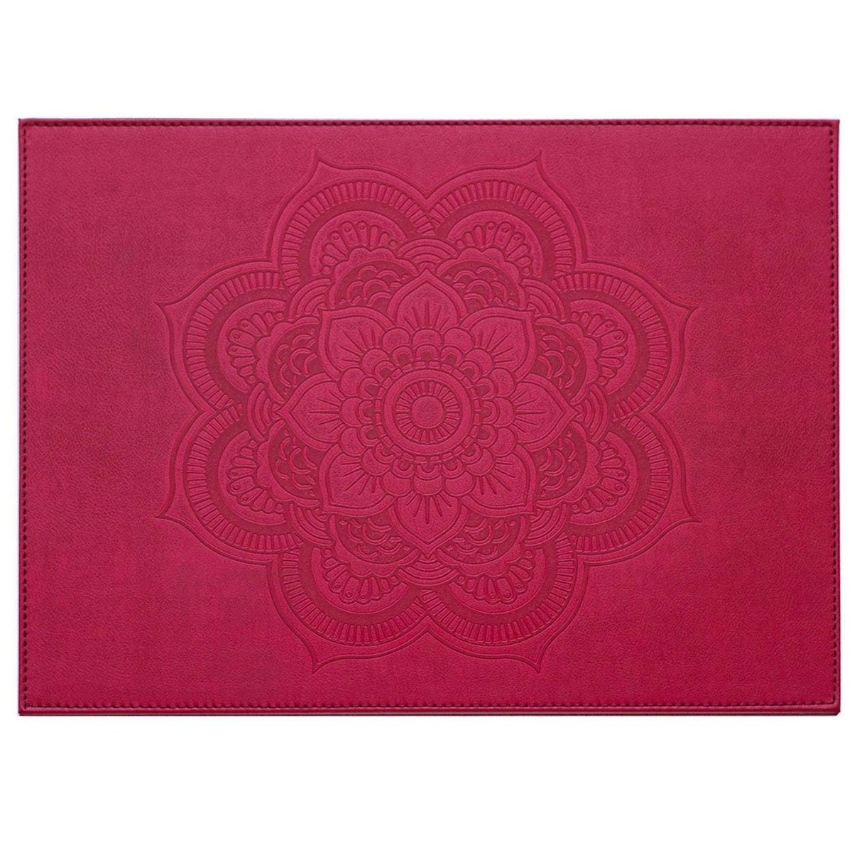 JUST HOME COLLECTION - Individual 32x42 cm ecocuero rojo