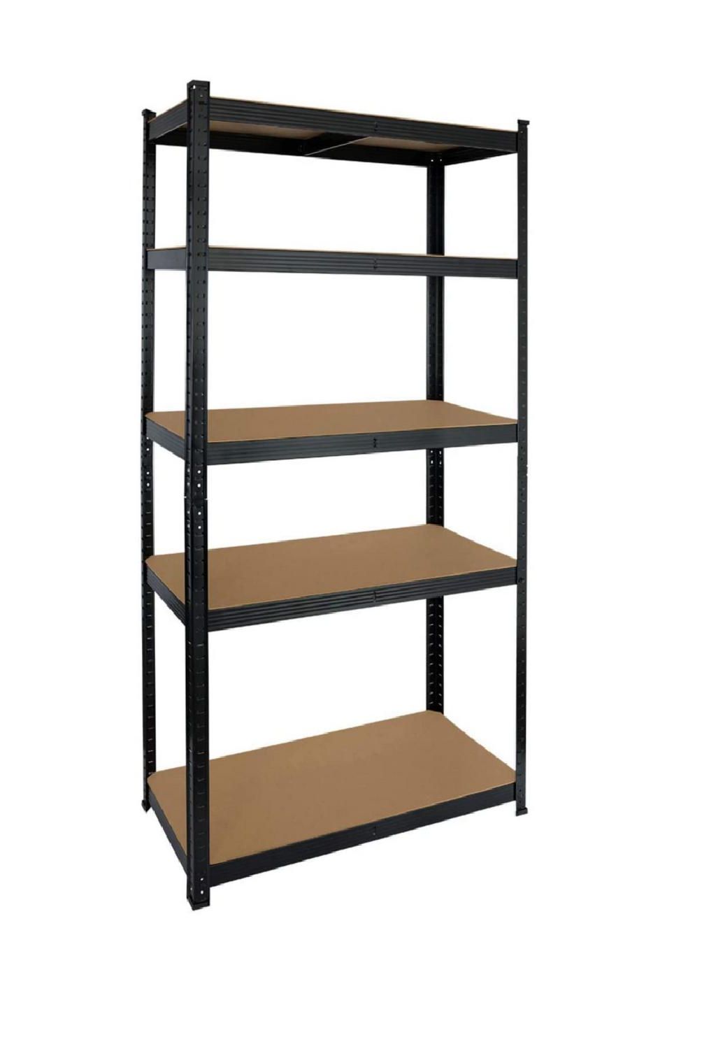 METALBREIN - Estante MDF 5 Nivel(es) 90x180x42 cm Negro