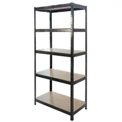 METALBREIN - Estante Acero 5 Nivel(es) 70x150x30 cm Negro