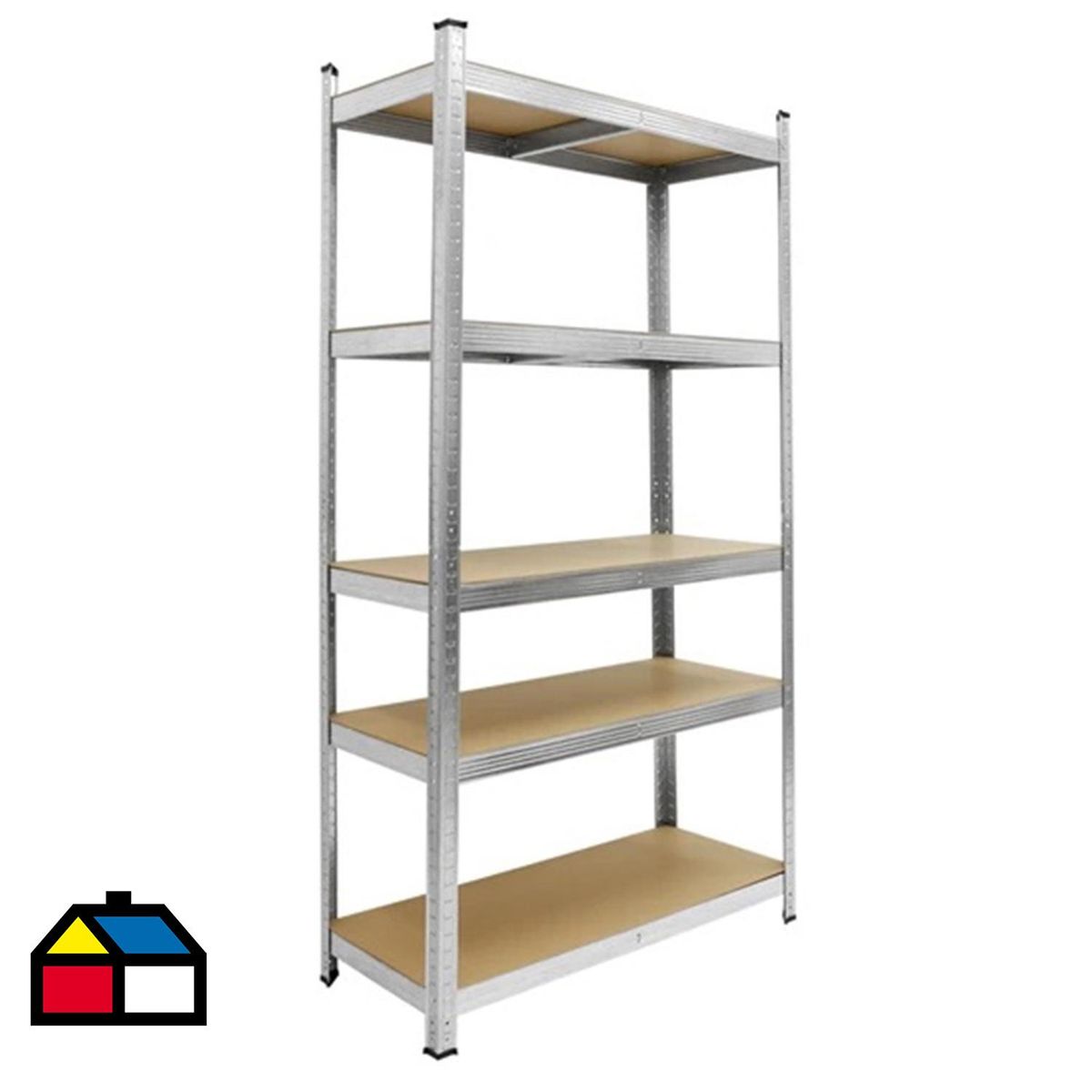 METALBREIN - Estante Acero 5 Nivel(es) 90x186x40 cm Gris