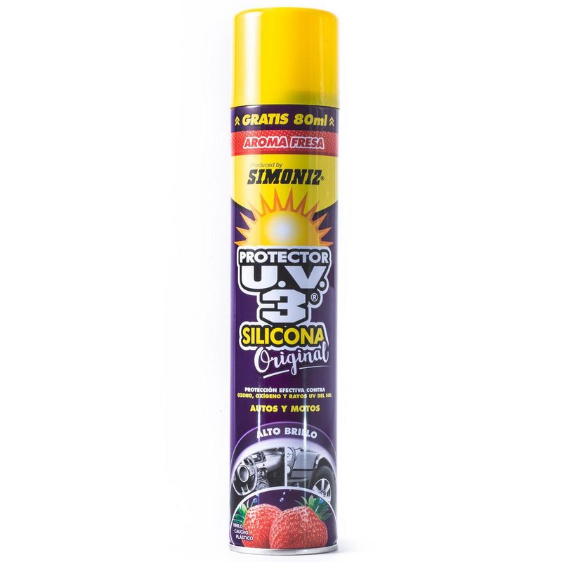 SIMONIZ - Silicona aerosol protectora UV3 fresa 400 ml