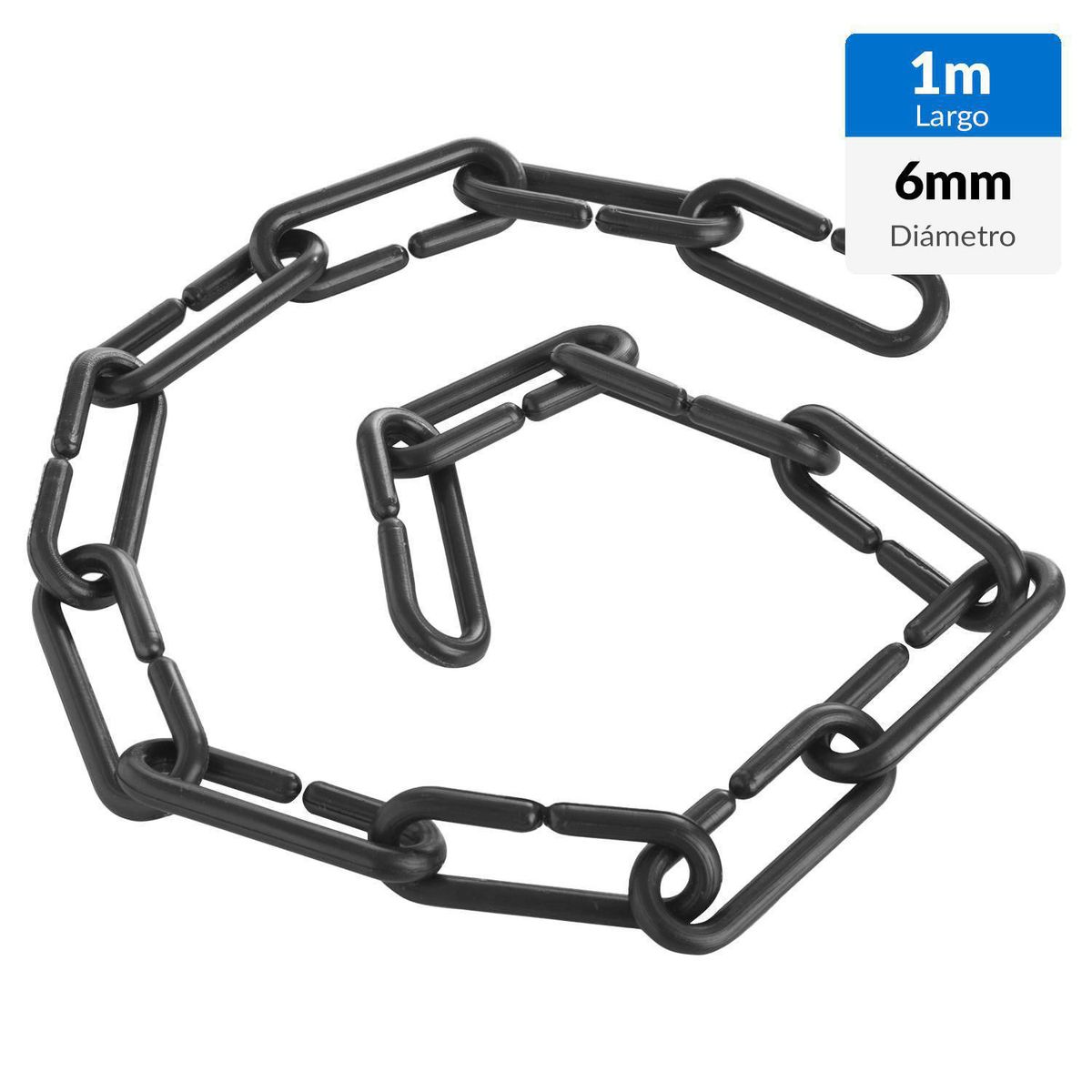 HUAMANCIZA - Cadena Polipropileno 6 mm 1 m Negro