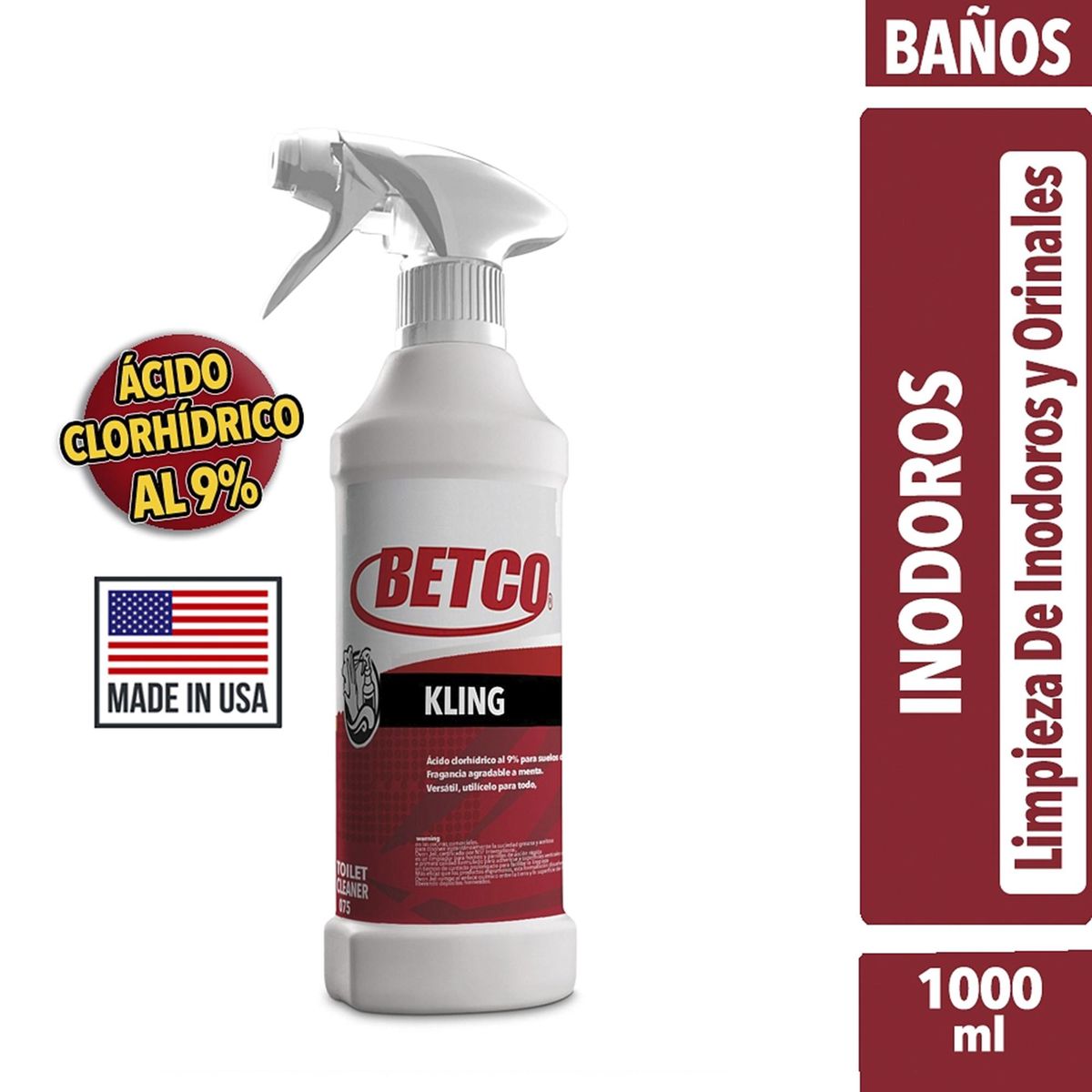 BETCO - Limpiador de inodoros con ácido clorhídrico