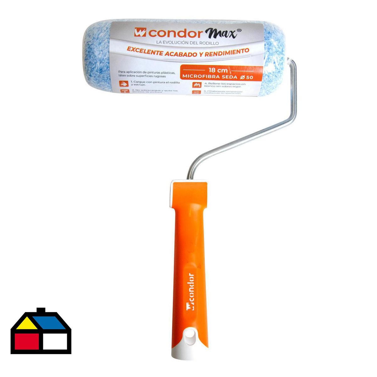 CONDOR - Rodillo Condor Max 18 cm para Pintura Cobertura Uniforme y Suave