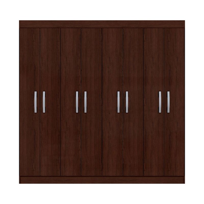 EXIT - Clóset Roma 8 Puerta(s) 6 Repisa(s) 176xx40 cm Caoba