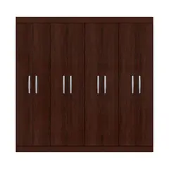 EXIT - Clóset Roma 8 Puerta(s) 6 Repisa(s) 176xx40 cm Caoba