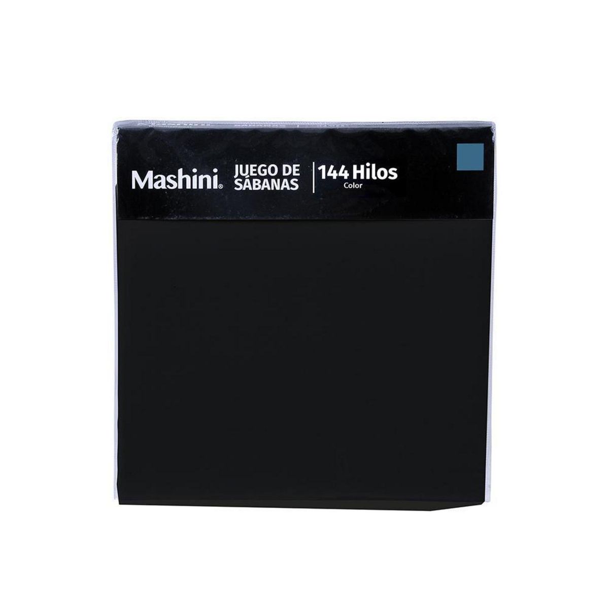 MASHINI - Juego de Sábanas Liso Super king 144 Hilos Negro
