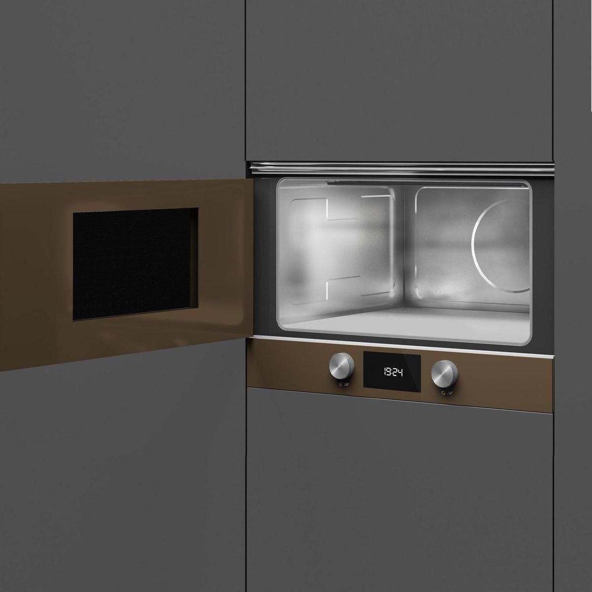 TEKA - Microondas empotrable 22 litros display digital café