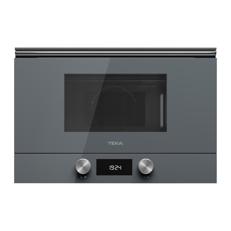 Microondas empotrable 22 litros display digital gris piedra
