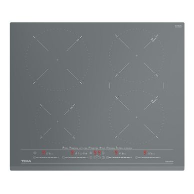 Encimera induccin 4 platos touch control gris piedra