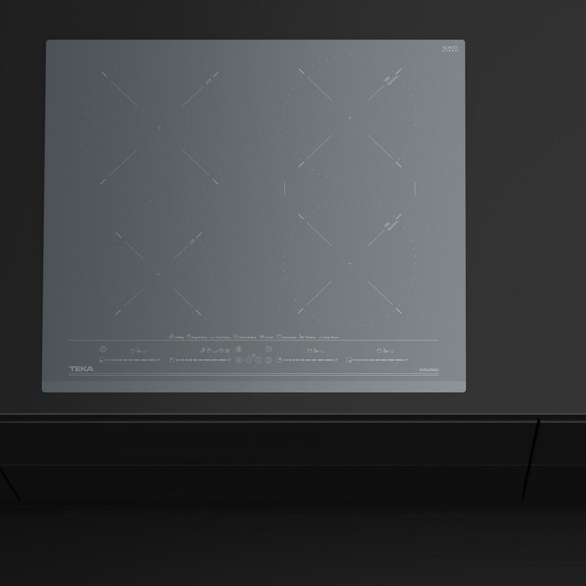 TEKA - Encimera Inducción 4 Platos Gris IZC-64630 ST MST