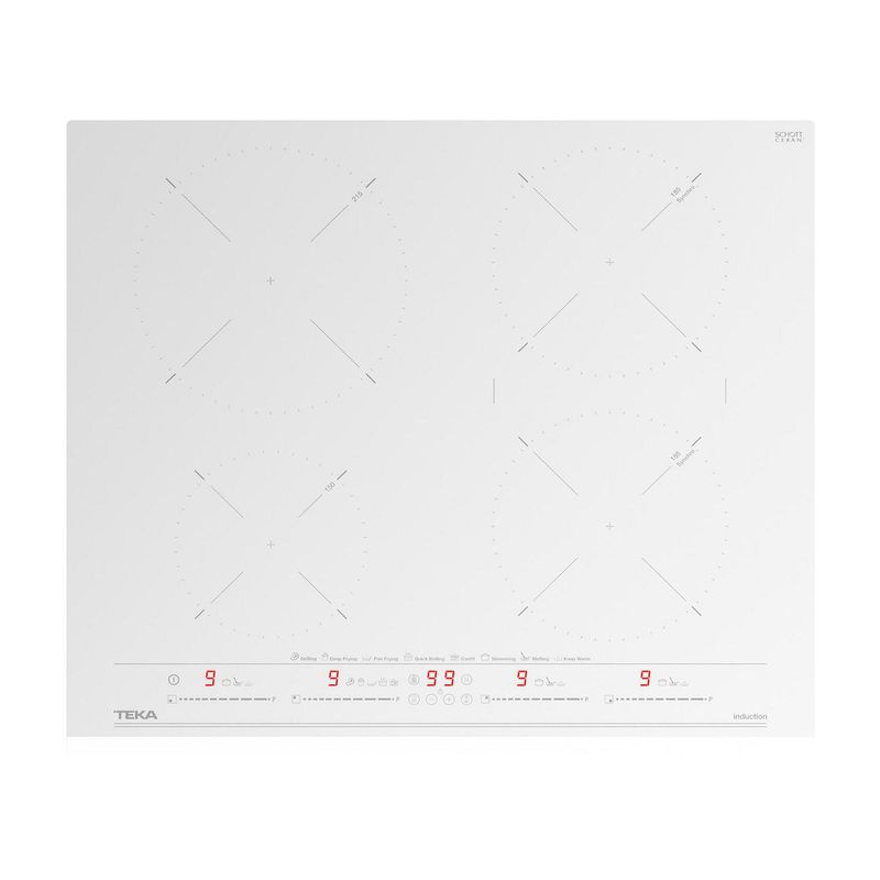 TEKA - Encimera Inducción 4 Platos Blanco IZC-64630 WH MST