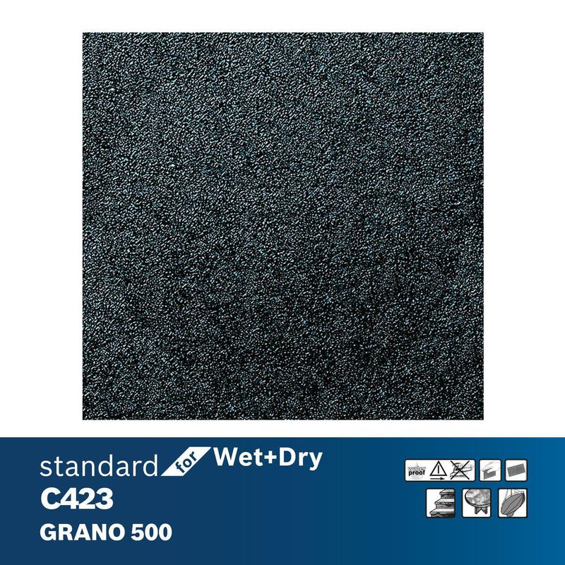 BOSCH - Pack de 25 Lijas Bosch para Piedra Grano 500 23x28 cm