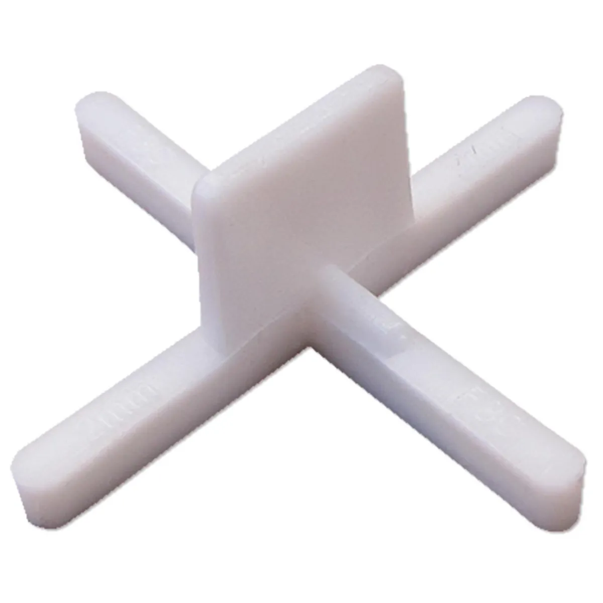 F3C - Espaciador con tomador plano 2mm 500 unidades (envase plástico)