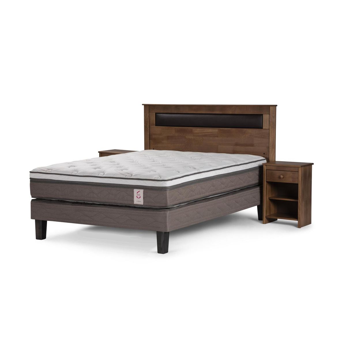 ROSEN - Cama 2 plazas Europea New Style 6 Blanco