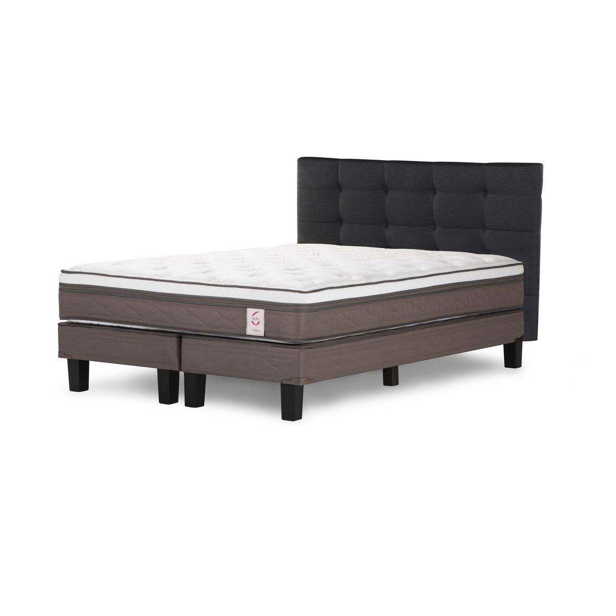 ROSEN - Cama 2 plazas Europea New Style 6 Blanco