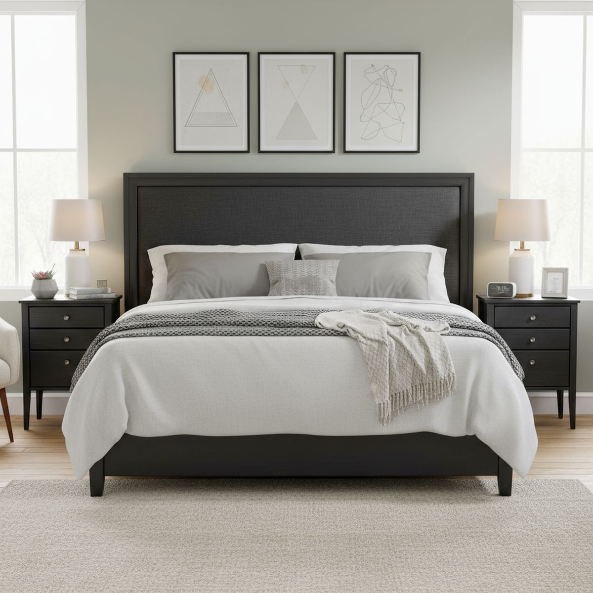 ROSEN - Respaldo 2 Plazas + 2 Veladores Nolita