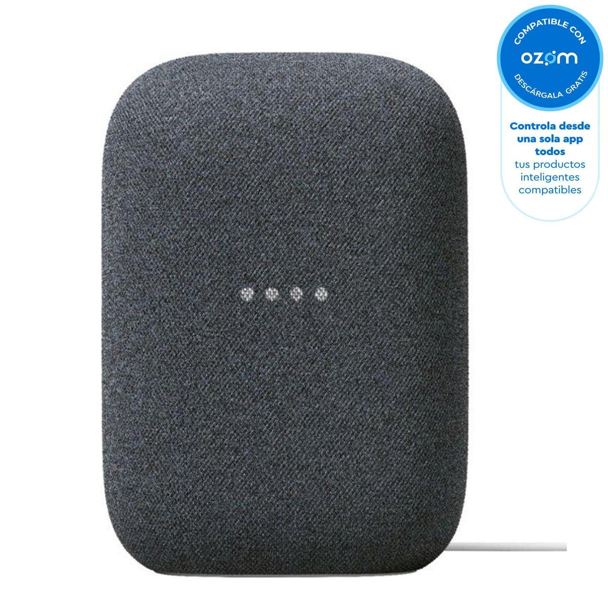GOOGLE - Parlante Google Nest audio charcoal con asistente de voz