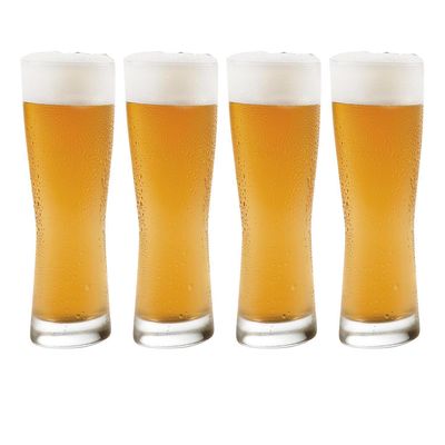 Imagen 2 del producto Set 4 Vasos Cerveceros Transparente 331 ml Cilindro