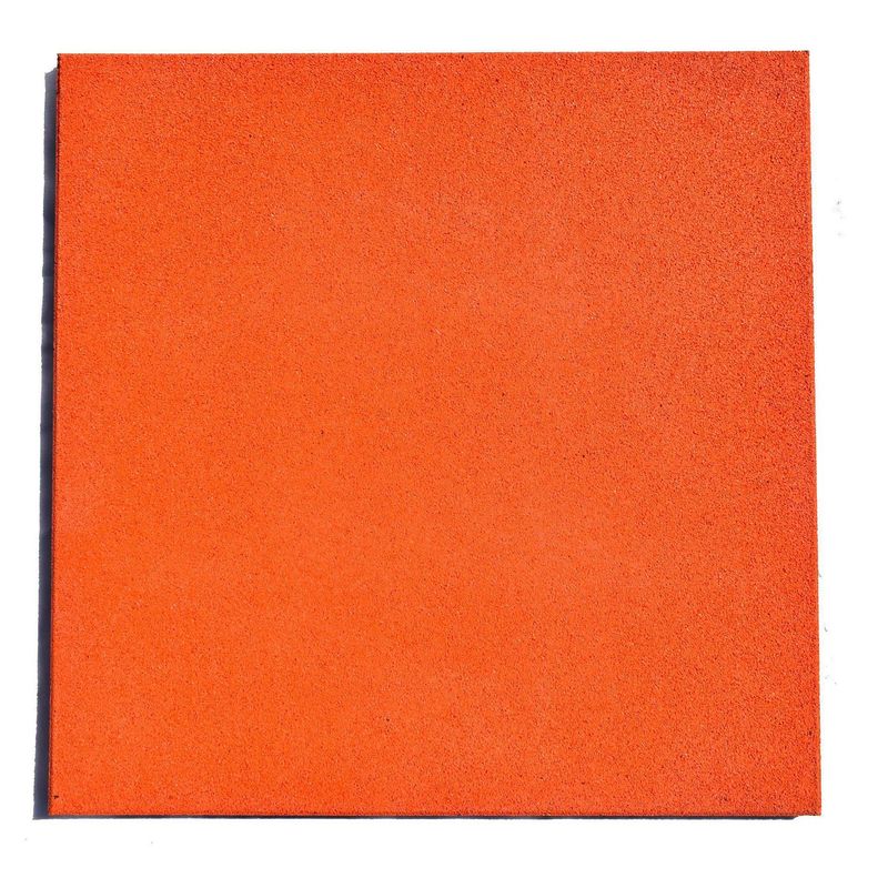 PLAYPLAZA - Palmeta Caucho EPDM 50x50x2.5 cm Naranja