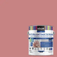 KOLOR - Pintura Antimicrobiana 1 galón(es) Semibrillante Rosado Ageo