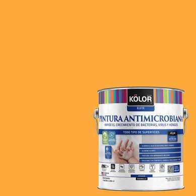 Pintura Antimicrobiana Semibrillante 1 galn(es) Naranjo Benguet 