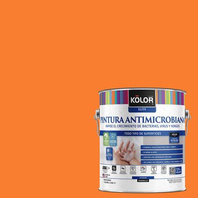 Pintura Antimicrobiana Semibrillante 1 galn(es) Naranjo Treviso 