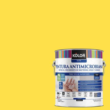 Pintura Antimicrobiana Semibrillante 1 galn(es) Amarillo Brest 