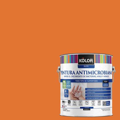 Pintura Antimicrobiana Semibrillante 1 galn(es) Naranjo Aswn 