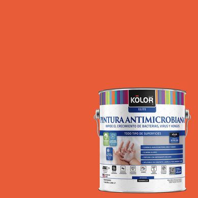 Pintura Antimicrobiana Semibrillante 1 galn(es) Naranjo Nesebur 