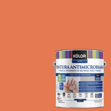 Pintura Antimicrobiana Semibrillante 1 galn(es) Naranjo Sel 