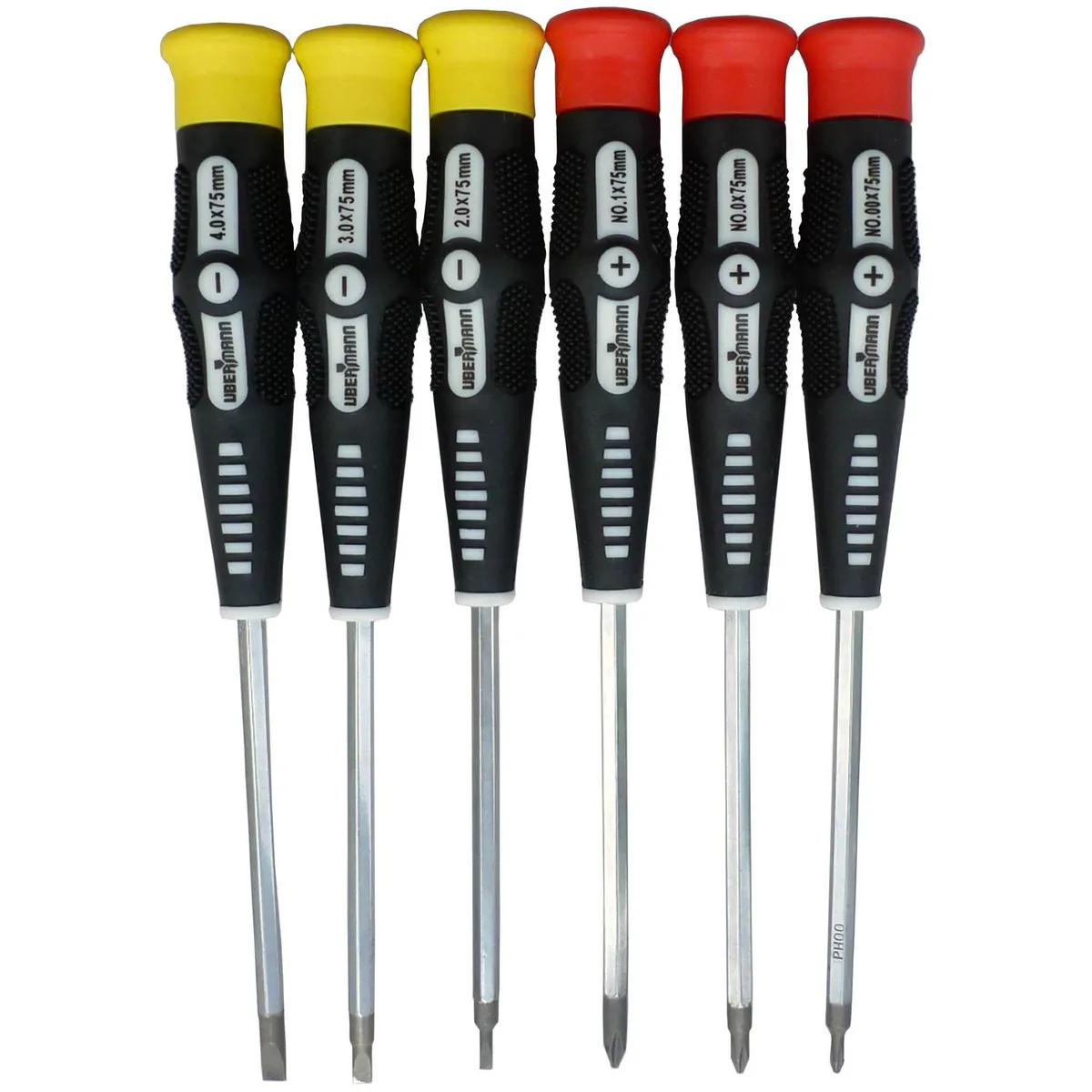 UBERMANN - Set de atornilladores acero 6 unidades