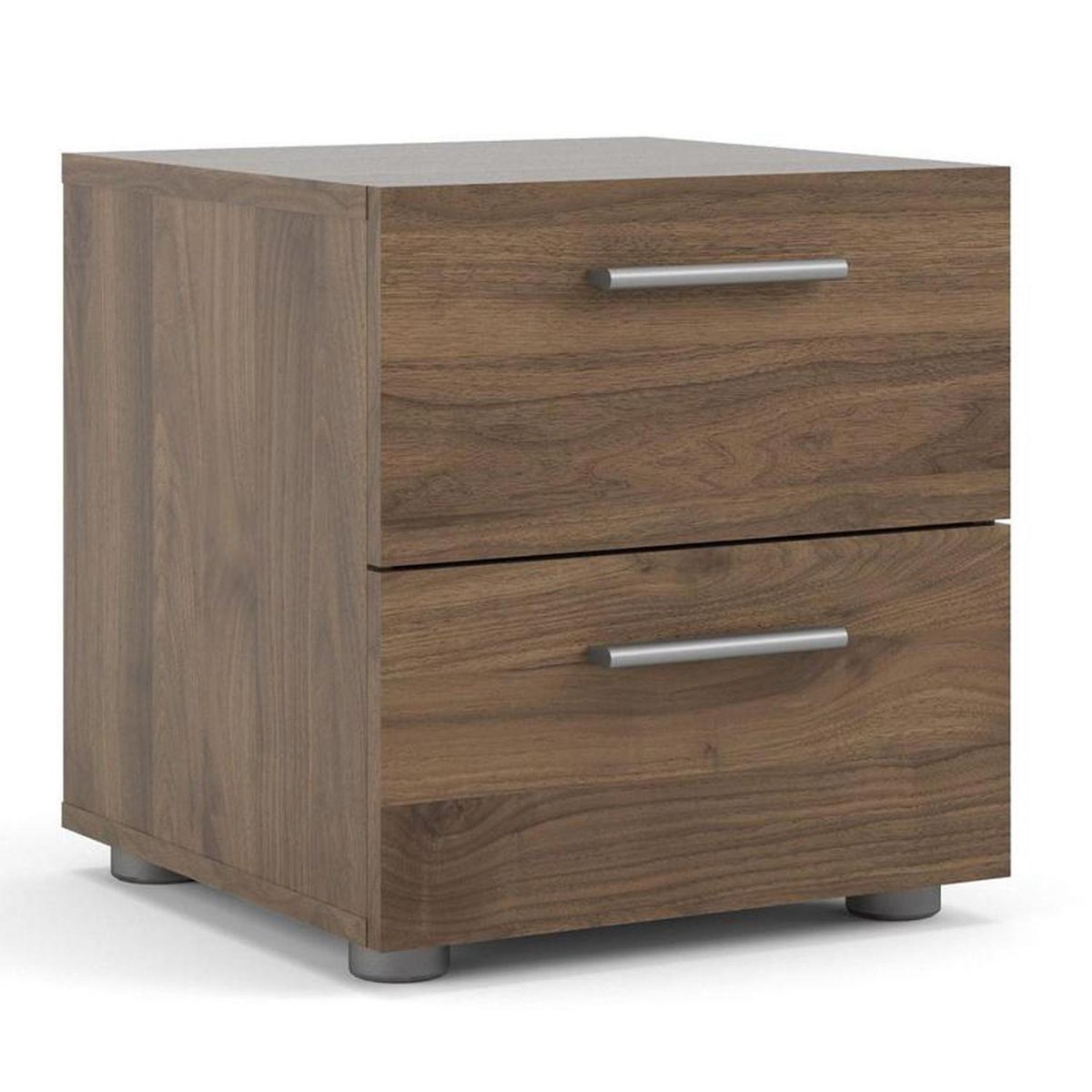 TVILUM - Velador 2 Cajón(es) Pepe 40x42.3x40.3 cm Marrón