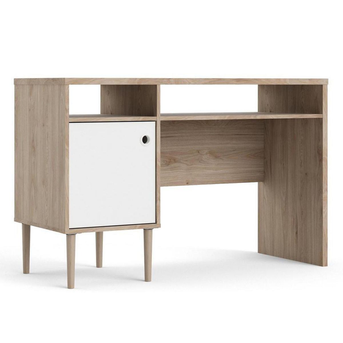 TVILUM - Escritorio blanco 120x48x77 cm