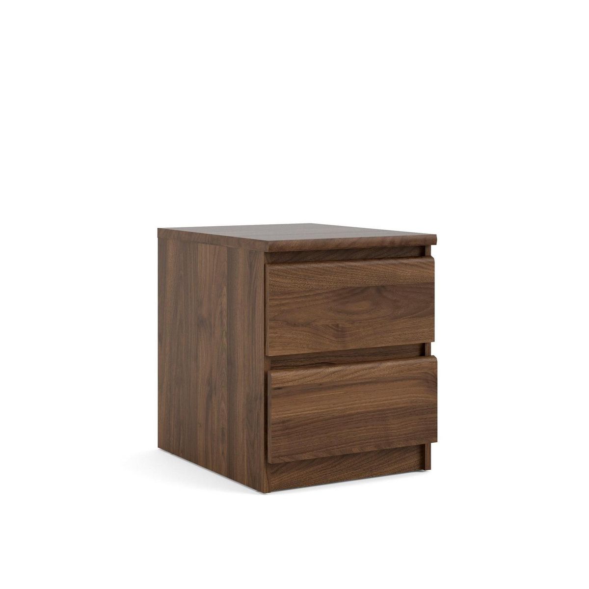 TVILUM - Velador 2 Cajón(es) Naia 40.4x49.5x50 cm Marrón