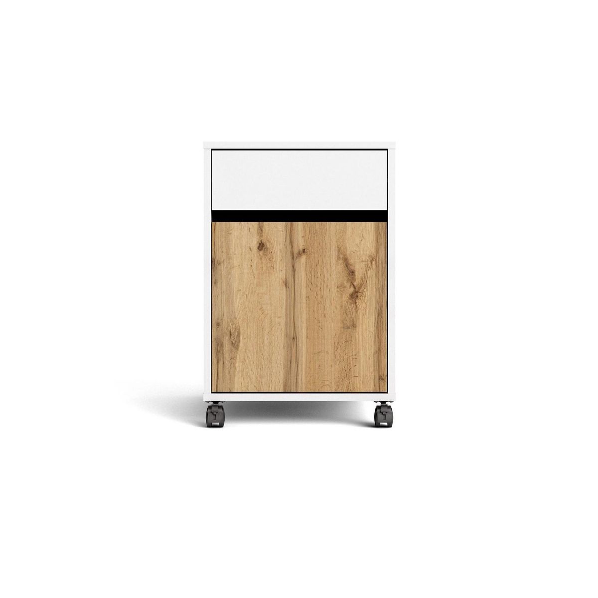 TVILUM - Cajonera 1 Puerta 1 Cajón(es) 7052249FJ 40.2x59.8x40.3 cm Blanco