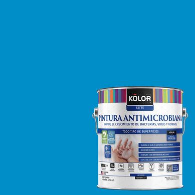 Pintura Antimicrobiana Semibrillante 1 galn(es) Azul Forli 