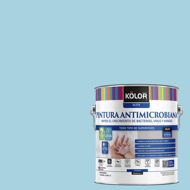 Pintura Antimicrobiana Semibrillante 1 galn(es) Celeste Agadir 