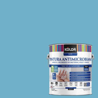 Pintura Antimicrobiana Semibrillante 1 galn(es) Celeste Revs 