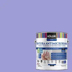 KOLOR - Pintura Antimicrobiana 1 galón(es) Semibrillante Púrpura Tabaquite