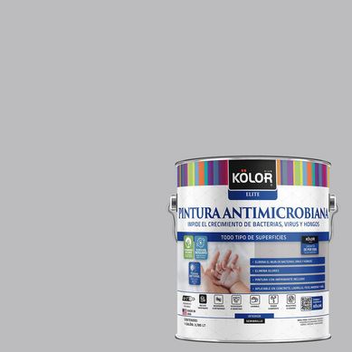 Pintura Antimicrobiana Semibrillante 1 galn(es) Gris Qatar 