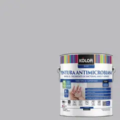KOLOR - Pintura Antimicrobiana 1 galón(es) Semibrillante Gris Qatar
